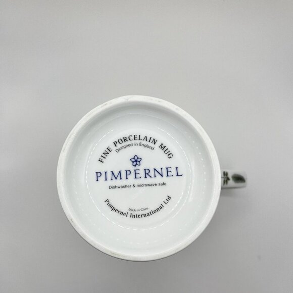 PIMPERNEL Fine Porcelain Mug Tea Cup Leaf Botanical Designed in England - Picture 9 of 9